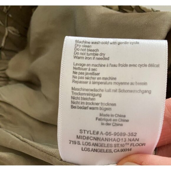 Anine Bing Tropical Print Candice Shorts Sz XS relaxed fit green white summer - Picture 7 of 8